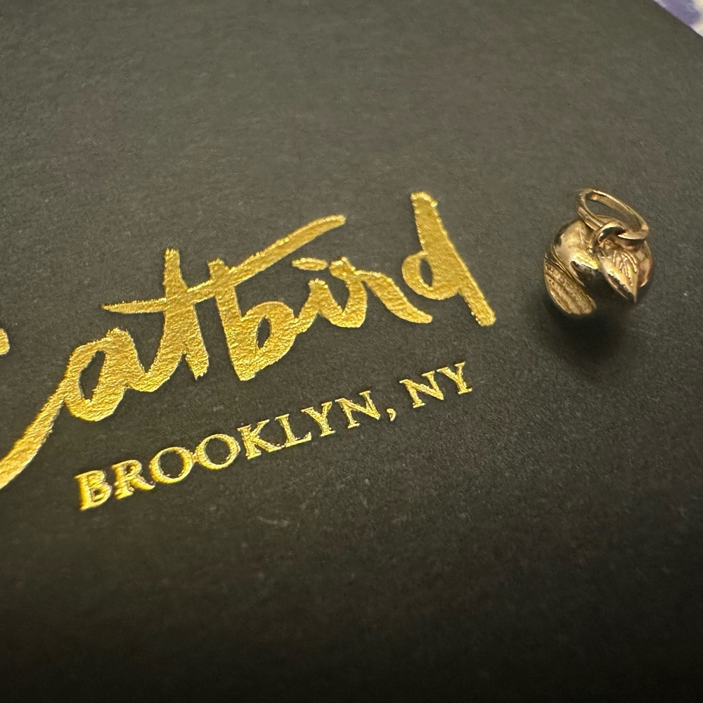 CATBIRDNYC 14K Yellow Gold Vito's Big Little Apple Charm